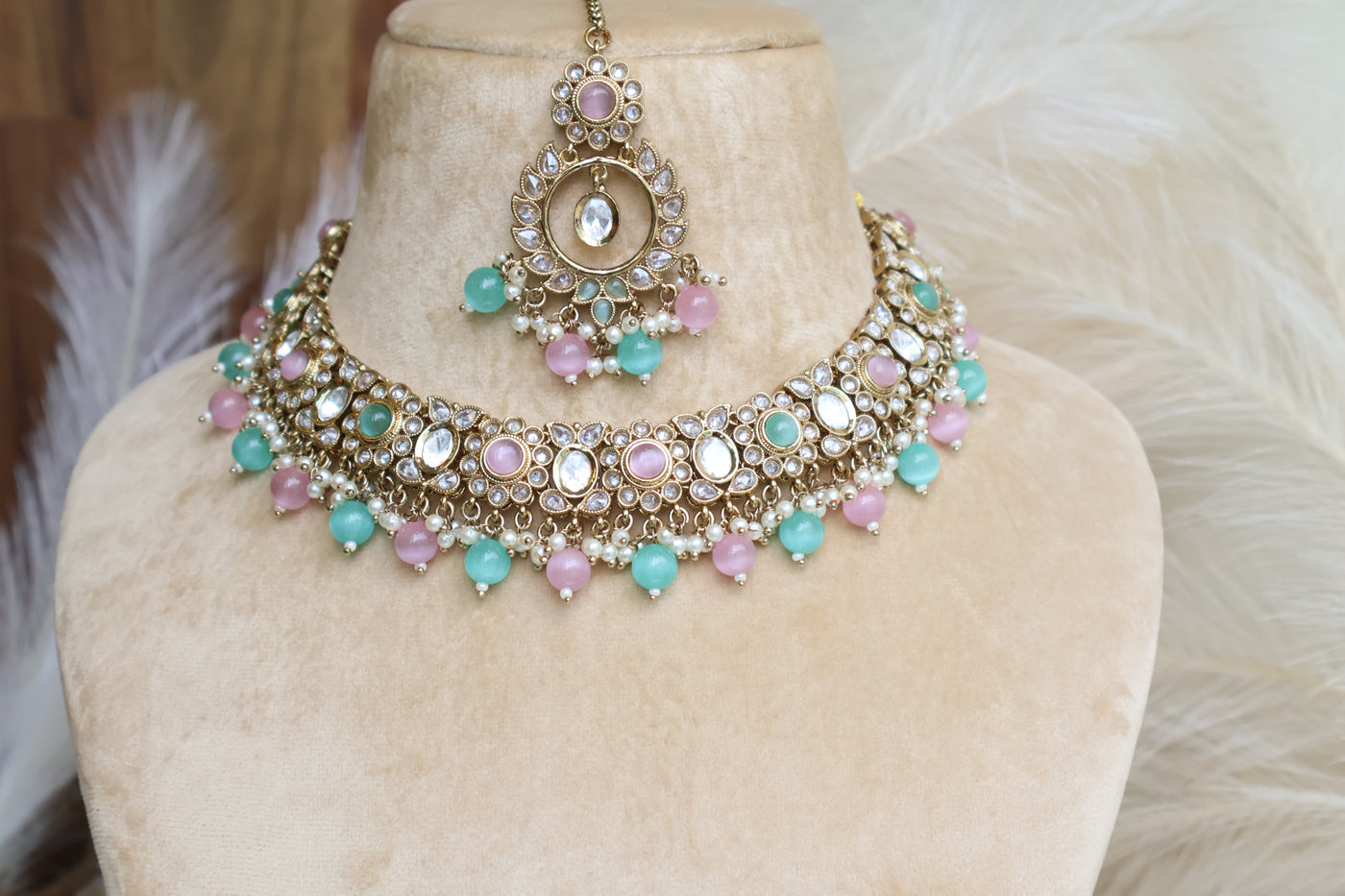 Sahiba Necklace with Tikka - Indian Secrets