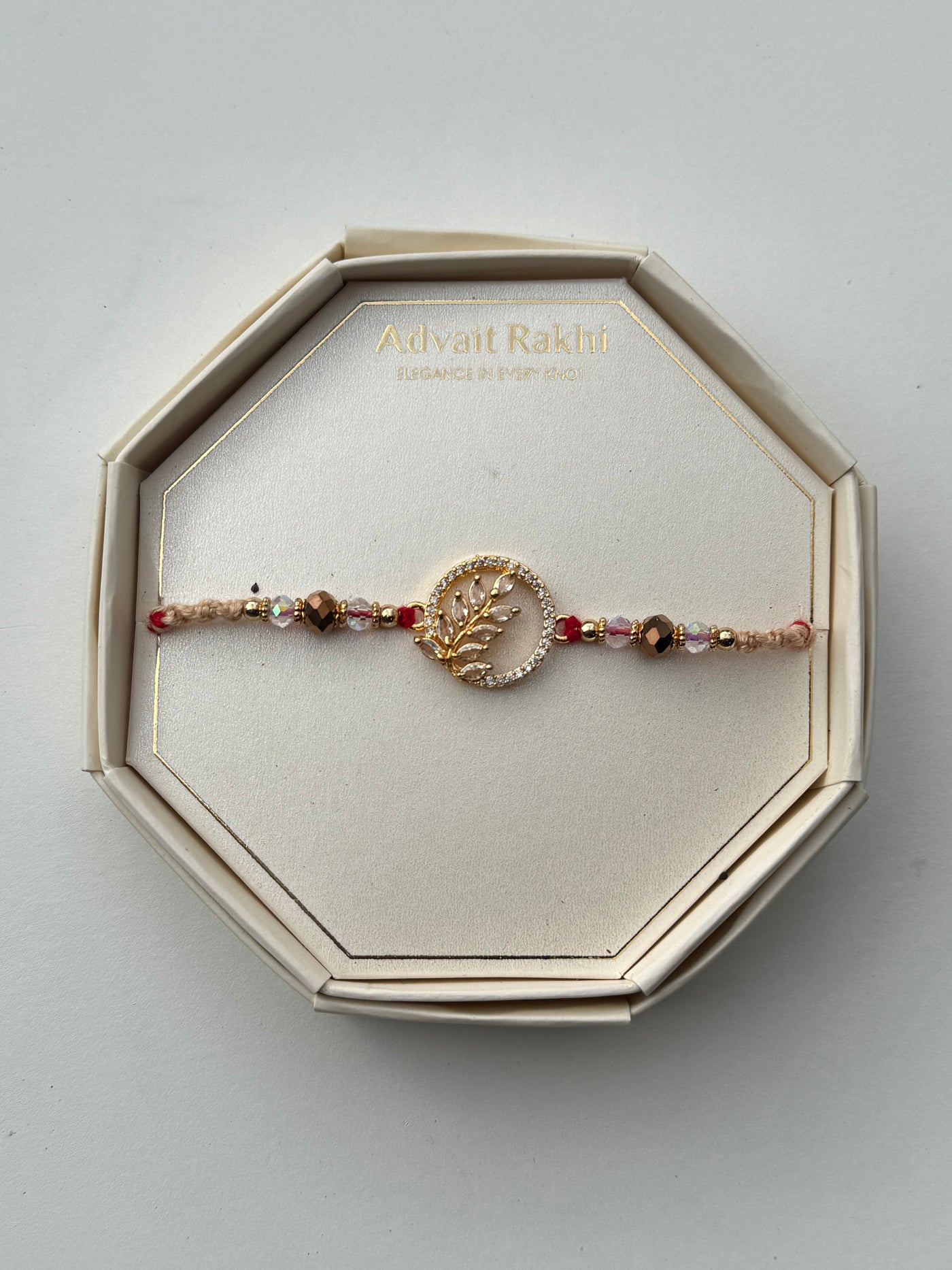 Golden Bloom Rakhi