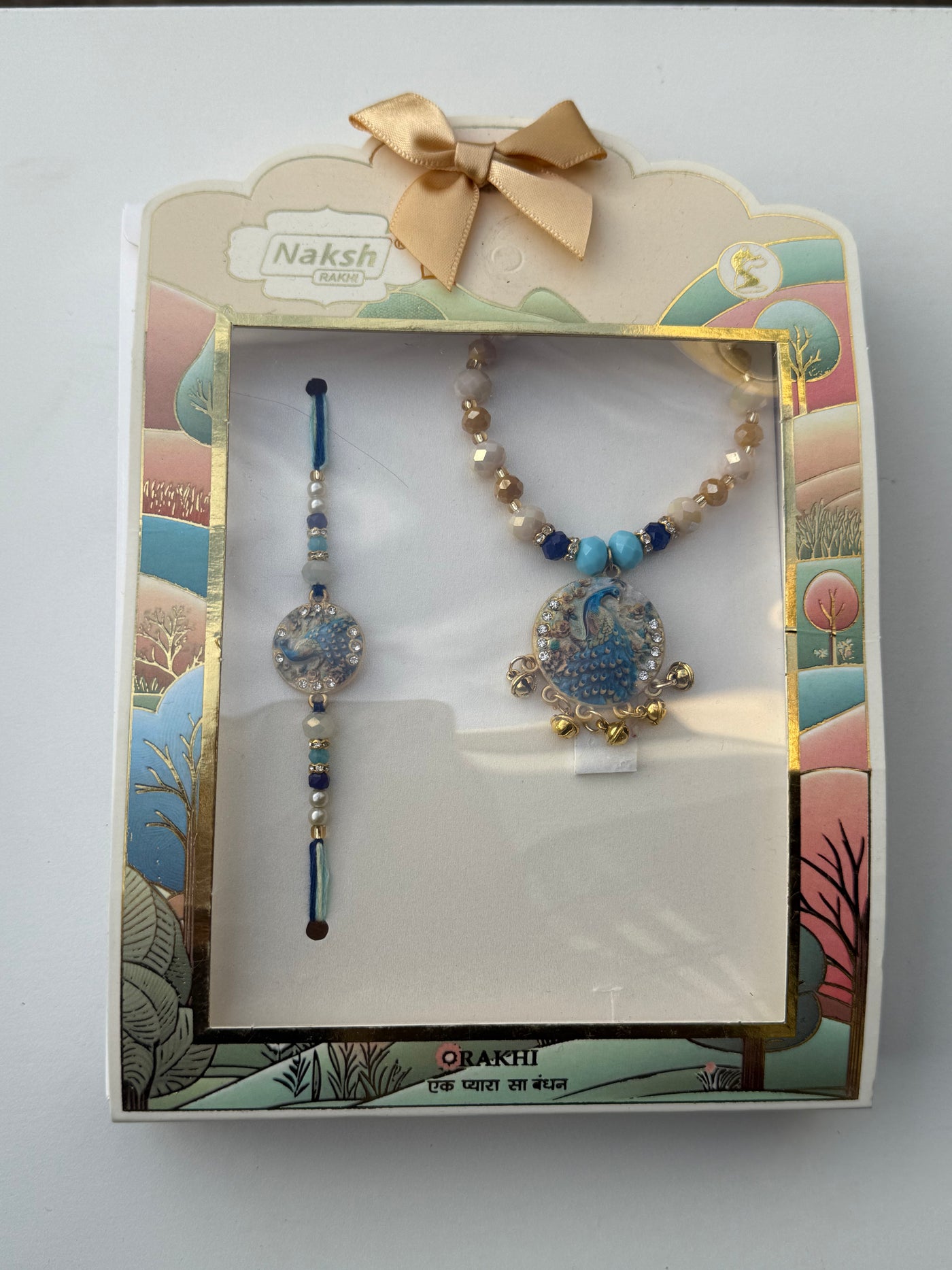 Peacock Glory Bhai-Bhabhi Rakhi