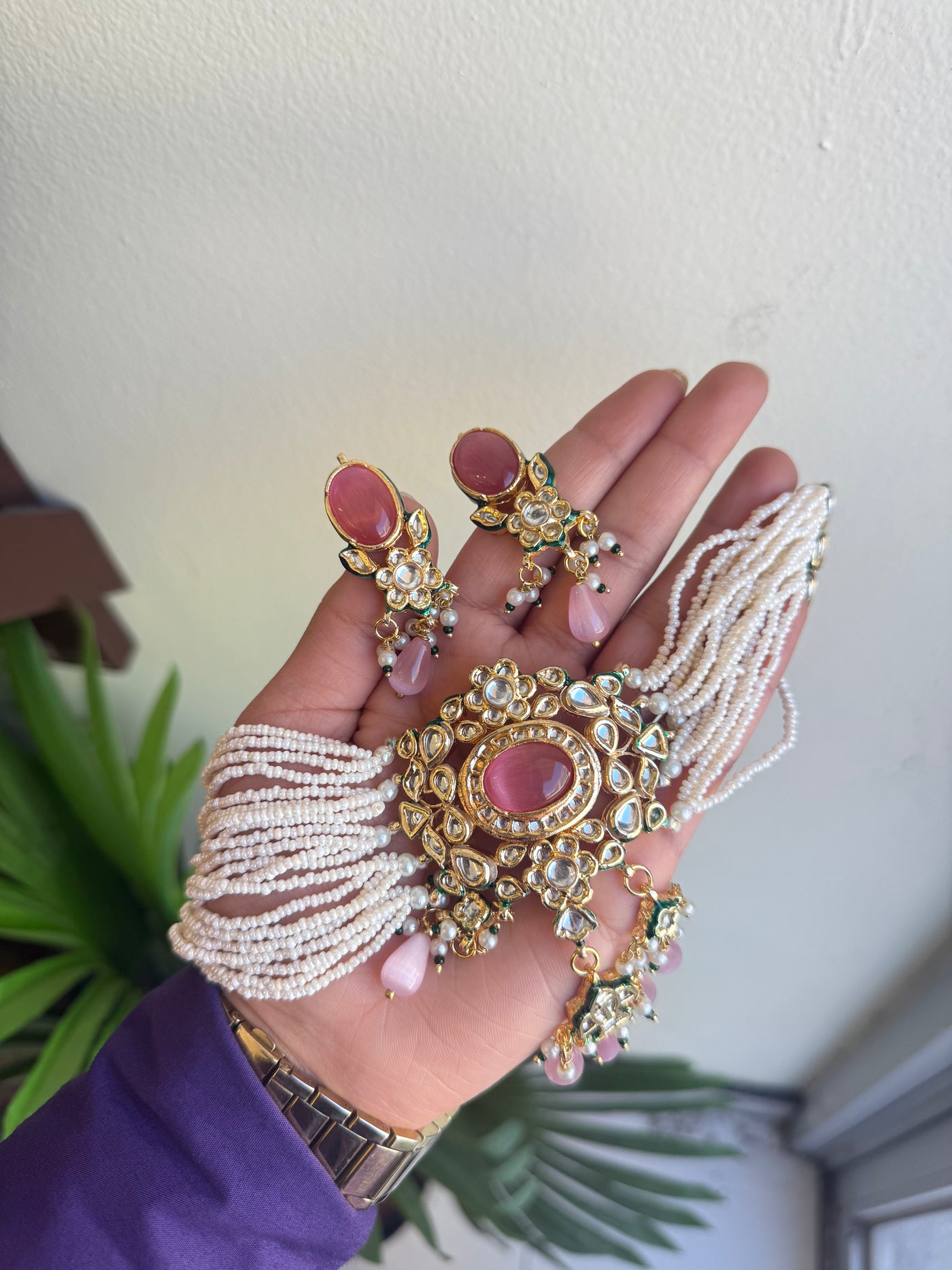 Nargis Polki Necklace Set