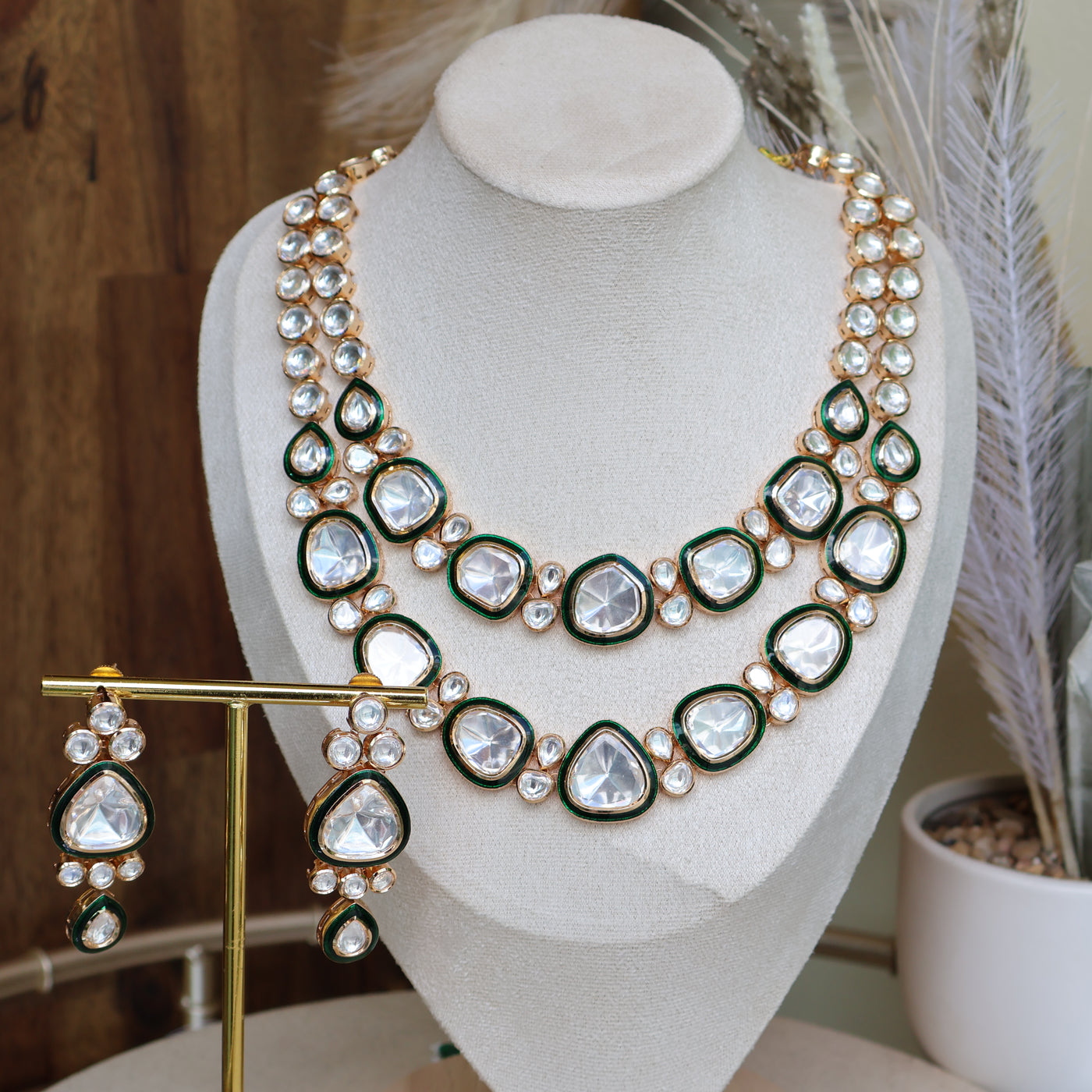 Double Layer Kundan Necklace