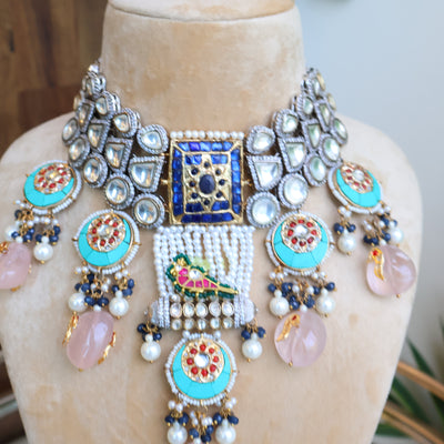 Mayura Meenakari Royal Necklace