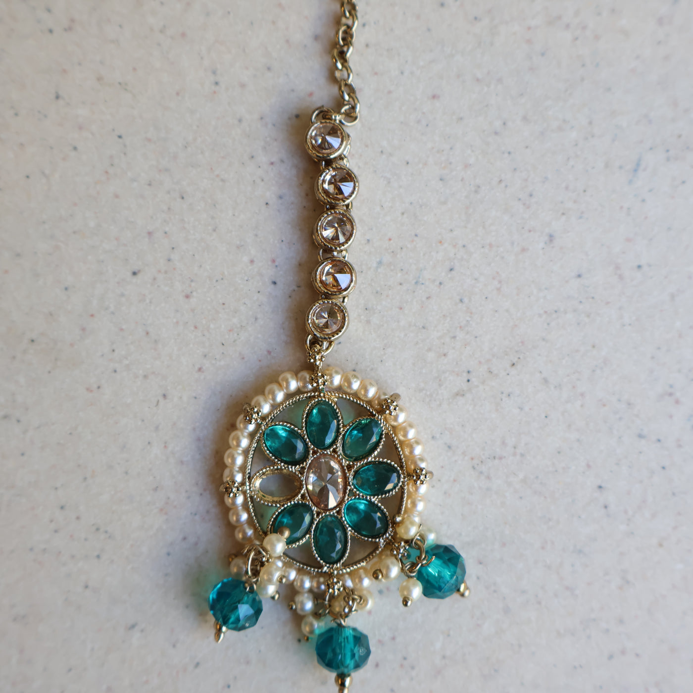 Meher Emerald Bloom Necklace