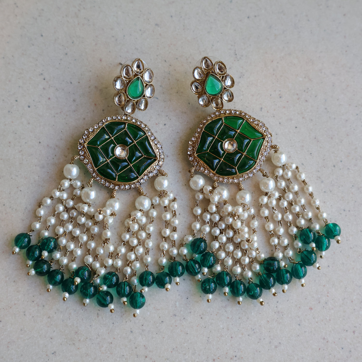 Zamrud Zari Cascade Earrings