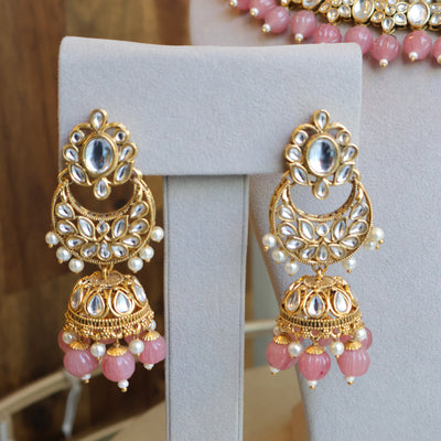 Gulabi Kundan Choker Set