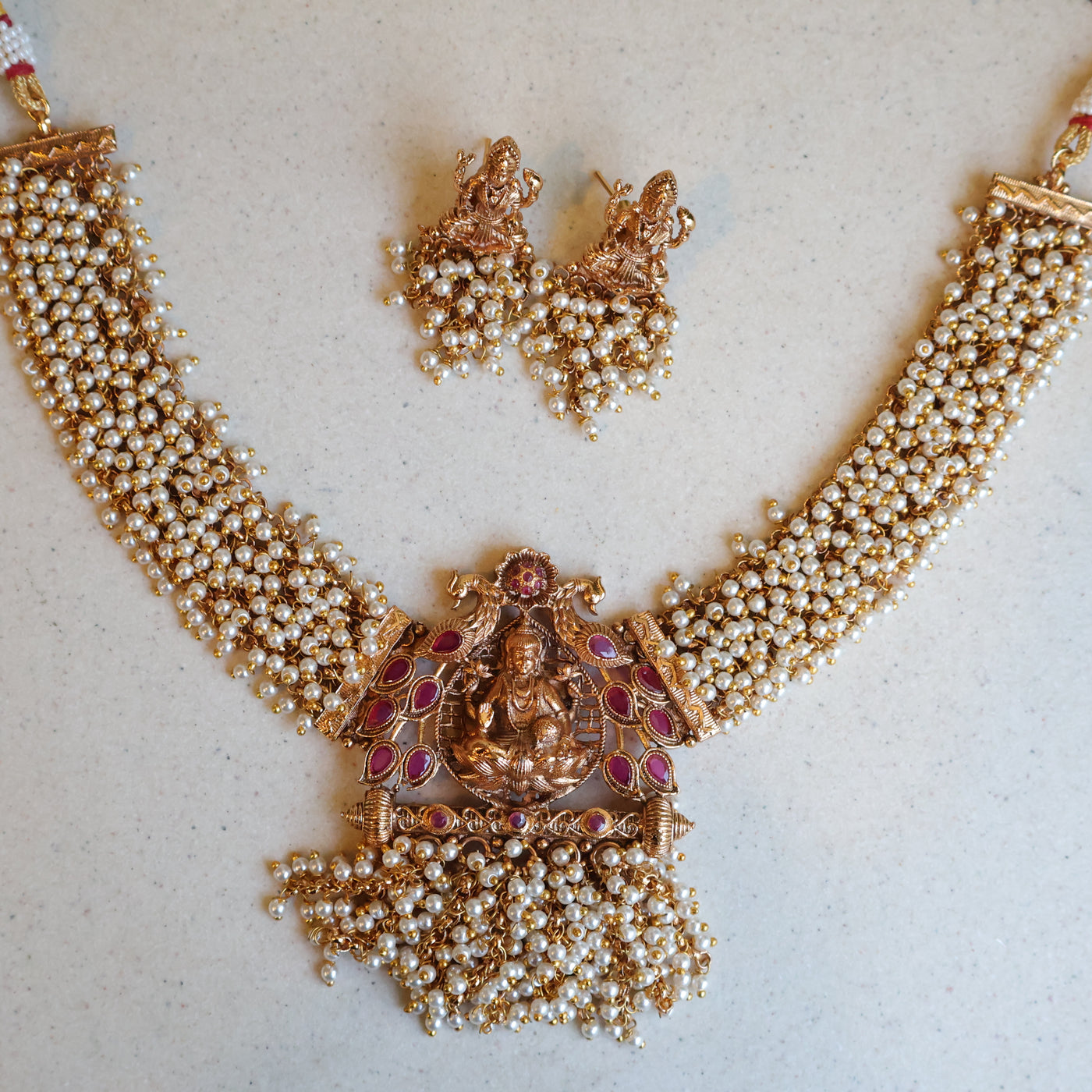 Pearl Lakshmi Necklace