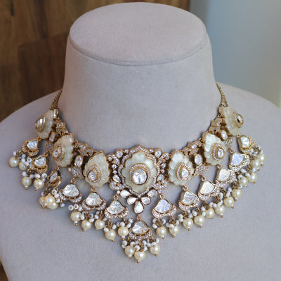 Ivory Blossom Choker Set