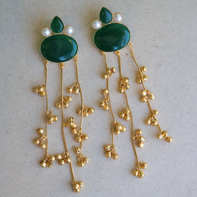 Aasma Long Tassel Earrings