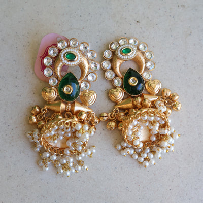 Emerald Heeran Jhumka
