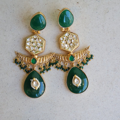 Riwaaz Kundan Drop Earrings