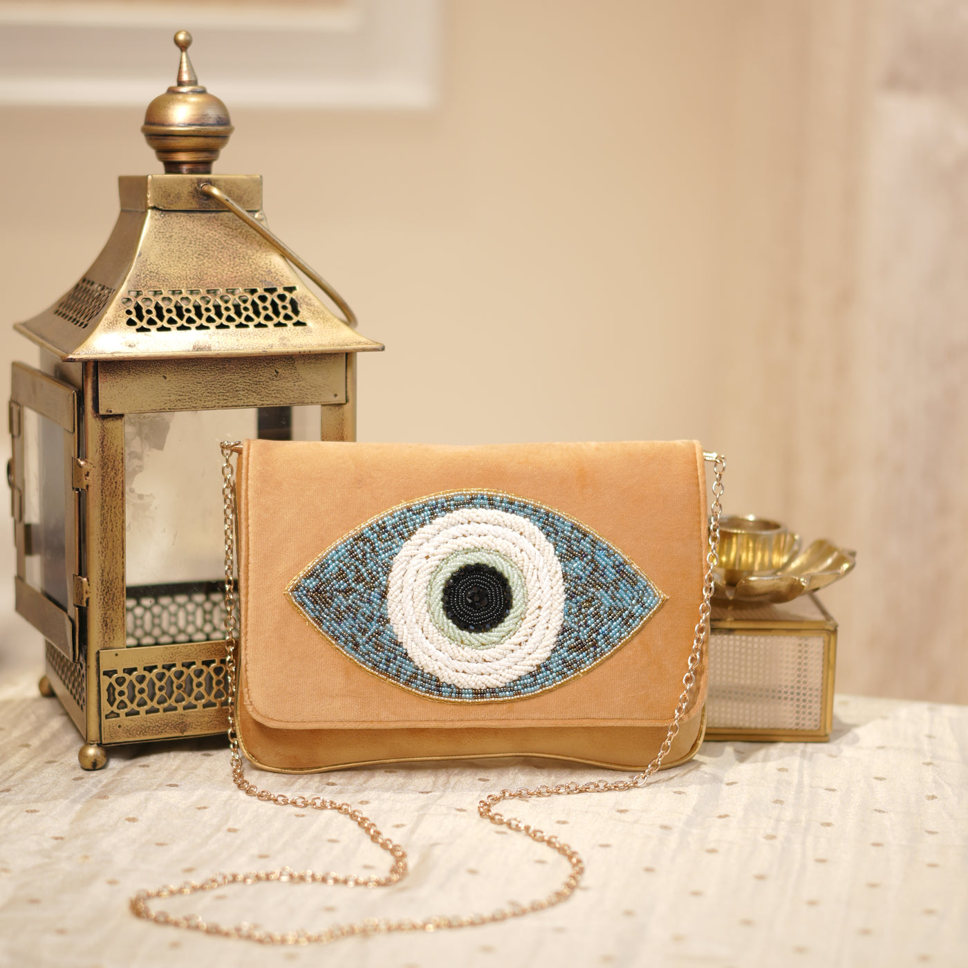 Evil Eye Flap Bag