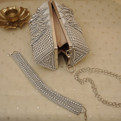 Silver Tassel  Bag