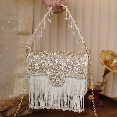 Crystal Flap Bag