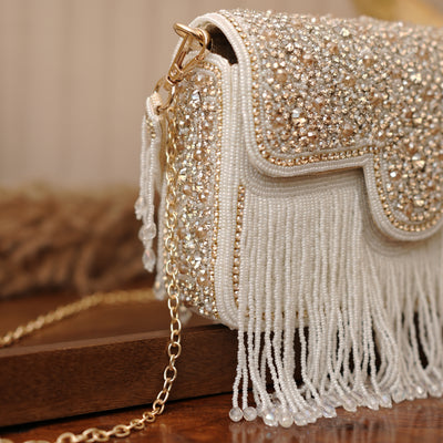 Crystal Flap Bag