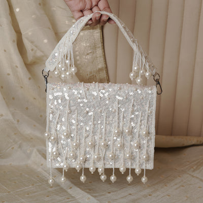 Pearl Rain Mini Flap Bag