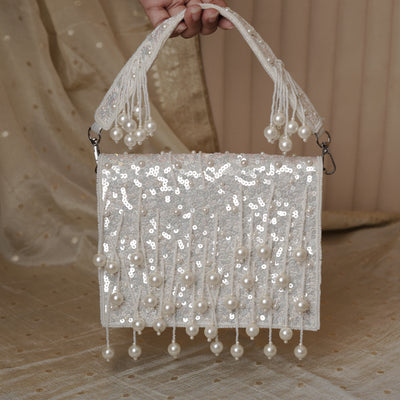 Pearl Rain Mini Flap Bag