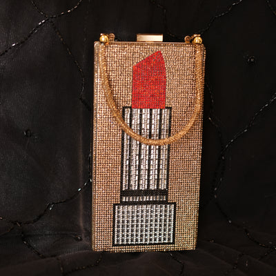 Lipstick Crystal Bag