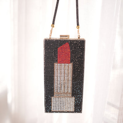 Lipstick Crystal Bag