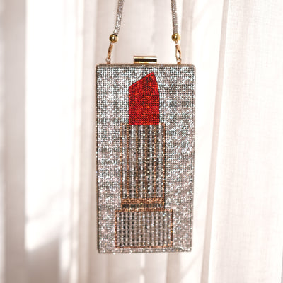 Lipstick Crystal Bag