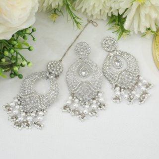 Morni Earrings with Tikka - Indian Secrets