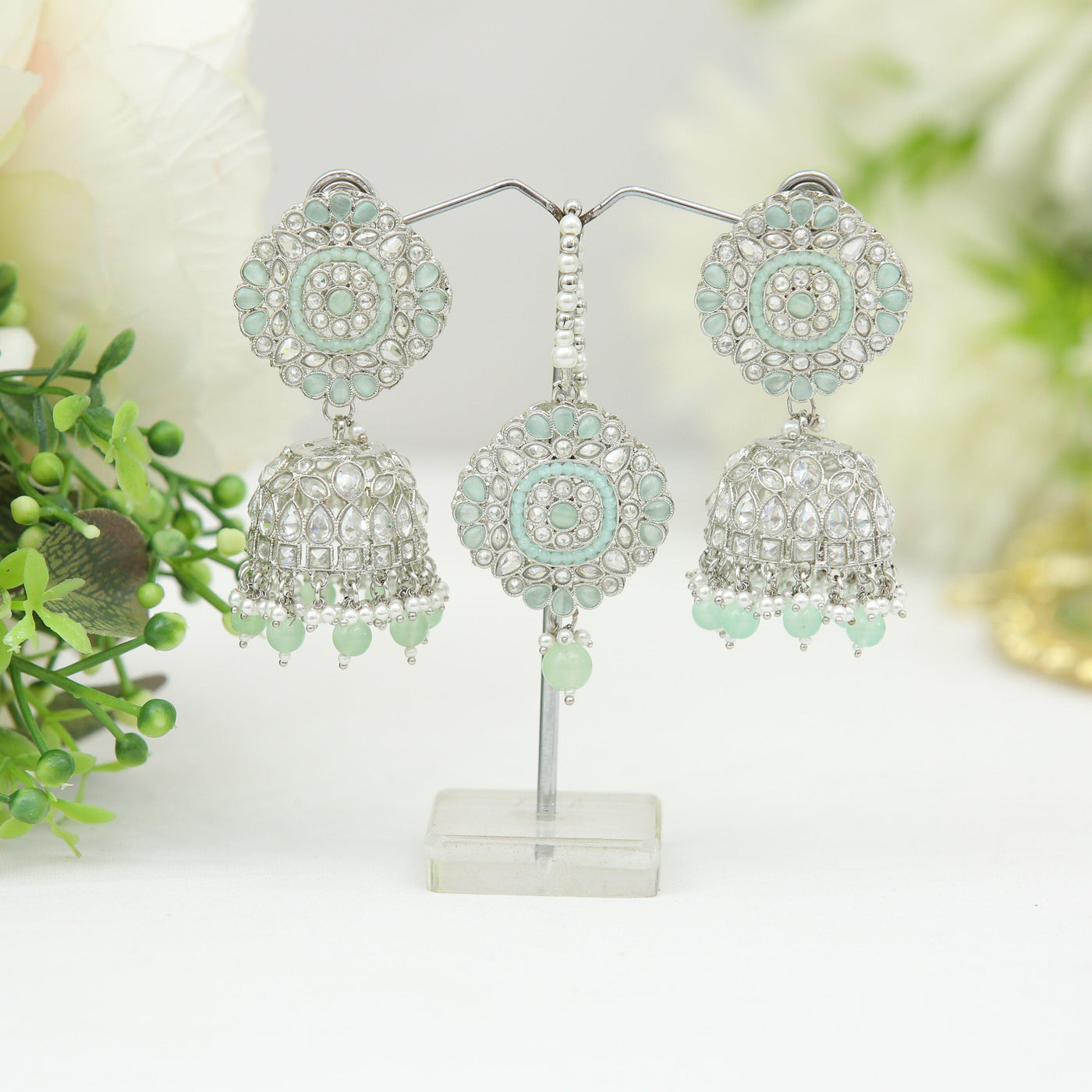 Majestic Beauty Jhumka Set - Indian Secrets