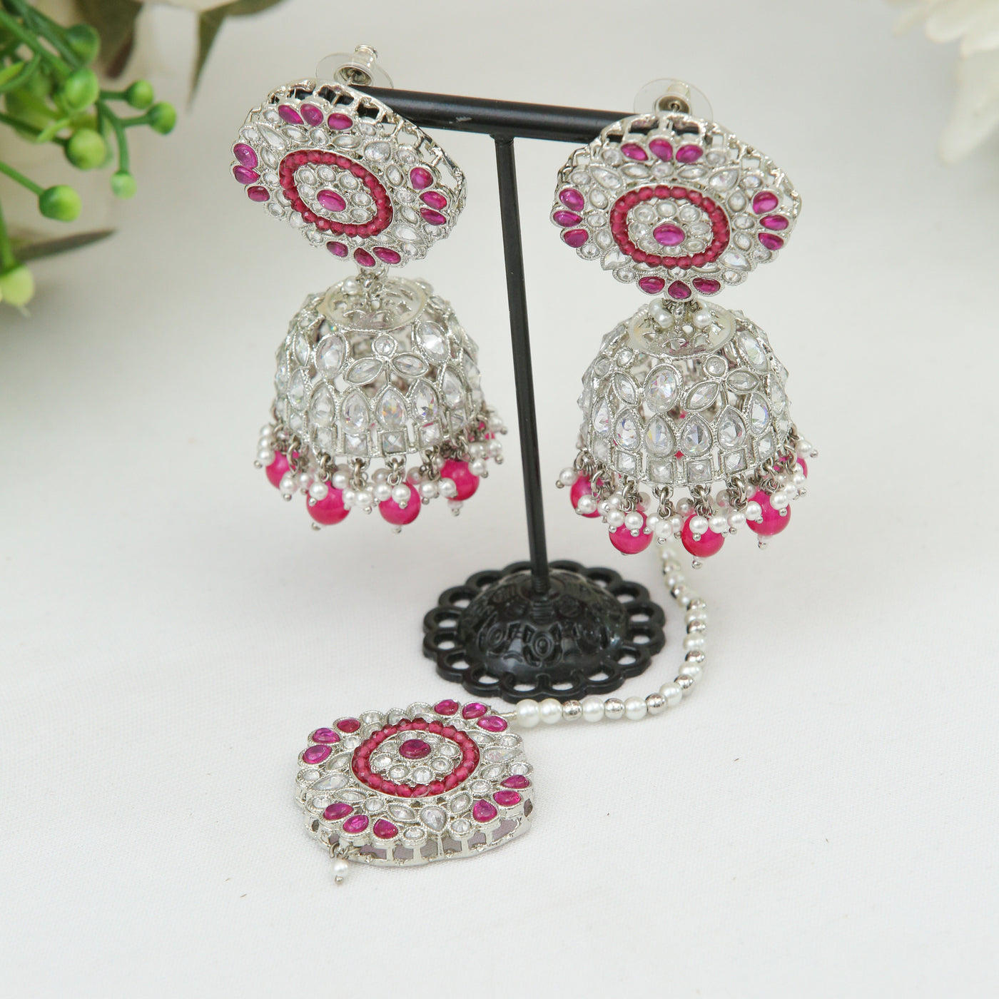 Berry Small Jhumka Set - Indian Secrets